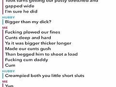 Cuckolded husband gets a taste of his own medicine through sexting and cuckolding on Snapchat