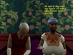 模仿 Sims 4 中的大股和巨乳的跨种族狂欢