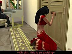 印度熟女与一个年轻人背叛她的丈夫在 Sims 4 的真实声音中
